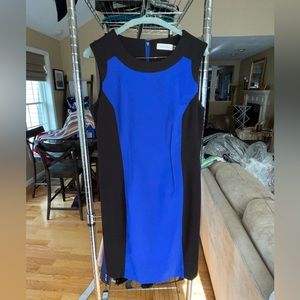 Calvin Klein black and blue dress